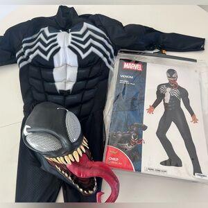 Marvel Venom Children's Halloween Costume Includes Muscle Suit And Mask Sz Small